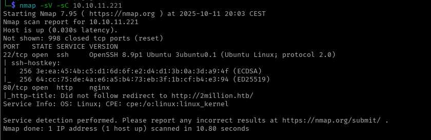 resultados nmap